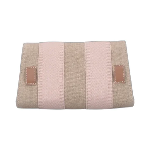 Logo Embroidered Flap Shoulder Bag