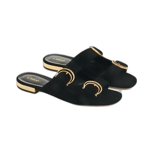 Alizè Double C Buckle Flat Sandals