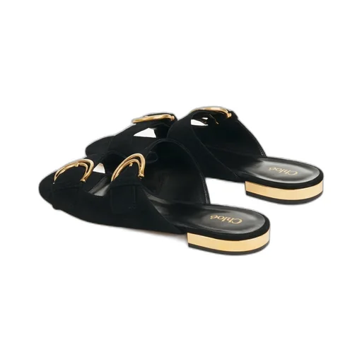 Alizè Double C Buckle Flat Sandals