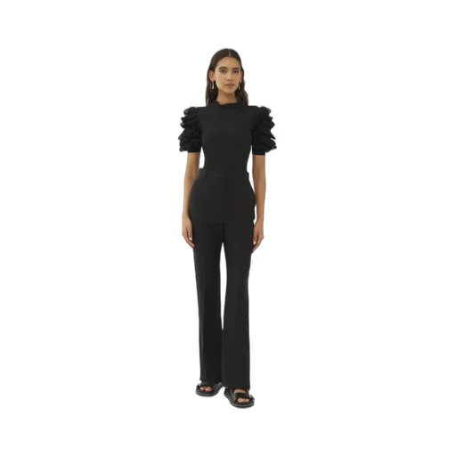 Short-Sleeved Ruffled T-Shirt