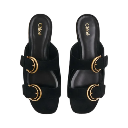 Alizè Double C Buckle Flat Sandals