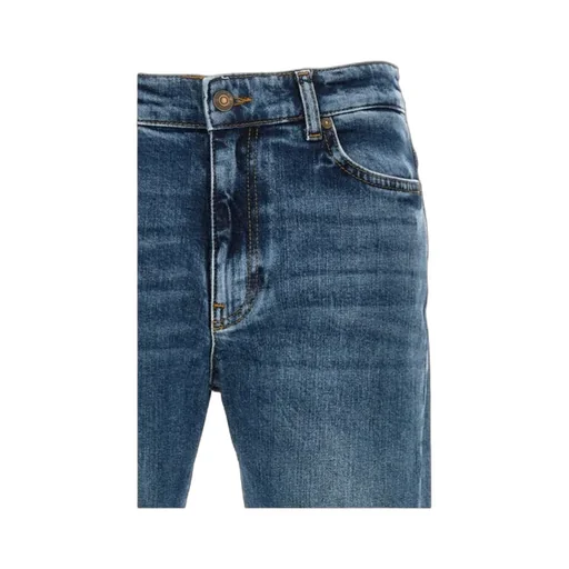 Logo Embroidered Straight Leg Jeans