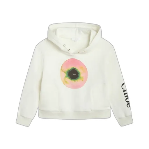 Graphic-Printed Long-Sleeved Hoodie