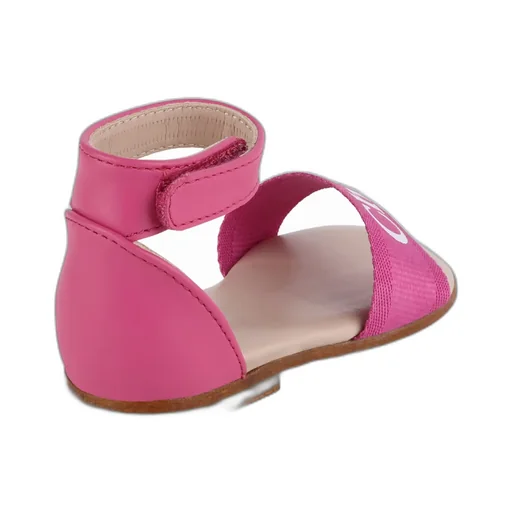 Logo-Print Leather Sandals