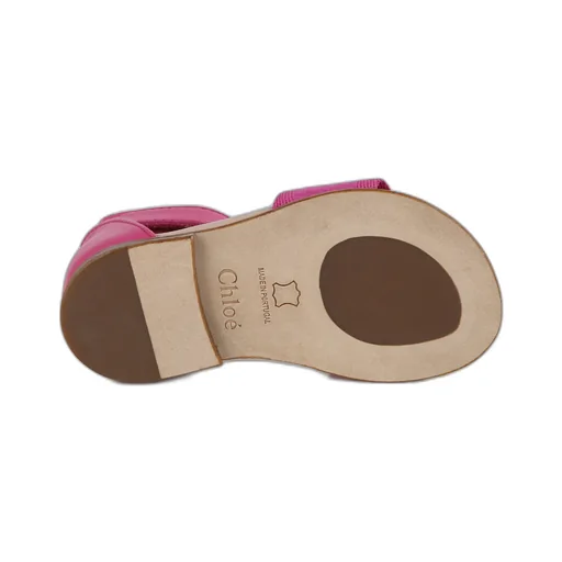 Logo-Print Leather Sandals