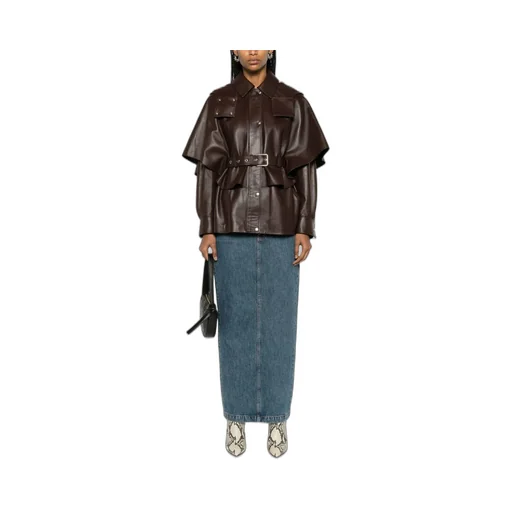 Long Sleeved Leather Jacket