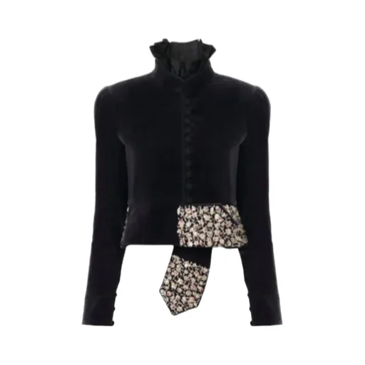 Fitted Spencer Velvet Blazer