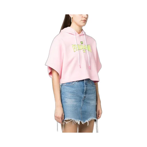 Short-Sleeved Drawstring Hoodie