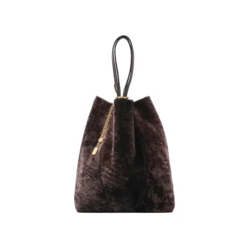 Large Spin Shearling Shoulder Bag