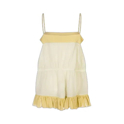 Ruffled Spaghetti Strap Dress