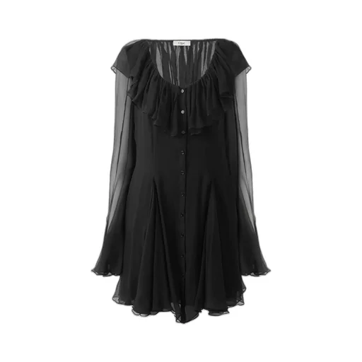Long Sleeve Ruffled Dress