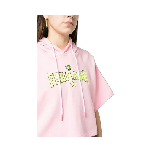 Short-Sleeved Drawstring Hoodie