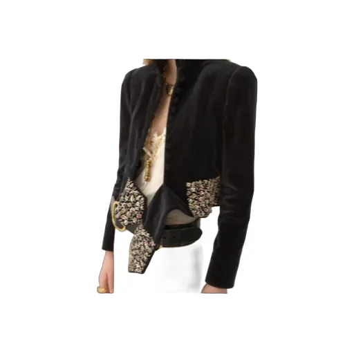 Fitted Spencer Velvet Blazer