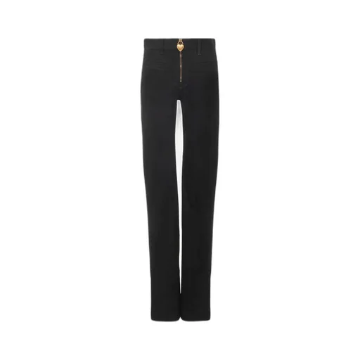 Zip-Up Straight Leg Trousers