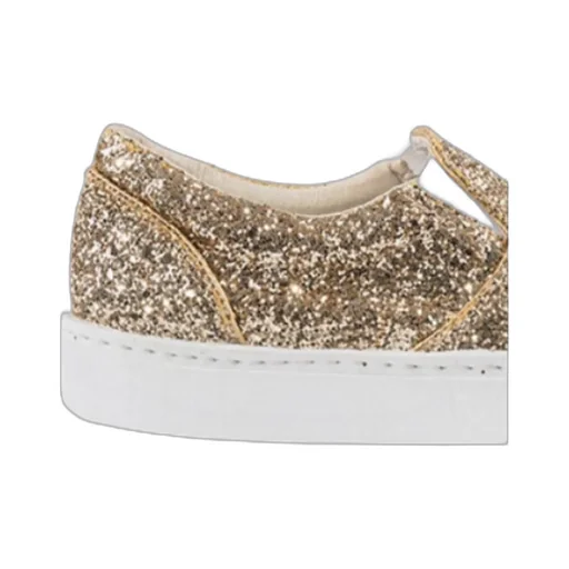 Logo Round-Head Casual Sneakers
