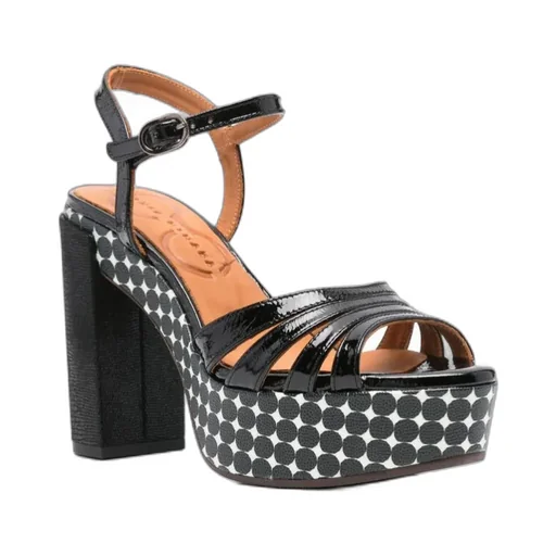 Round-Headed High-Heeled Sandals