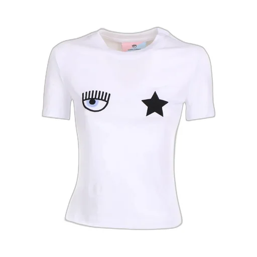 Embroidered-Motif Short-Sleeve T-Shirt