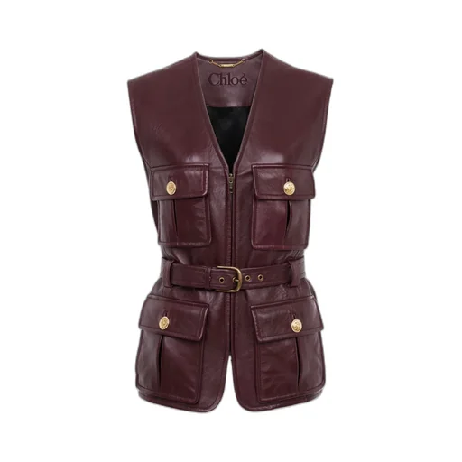 Pocket Detailed Buckled Vest