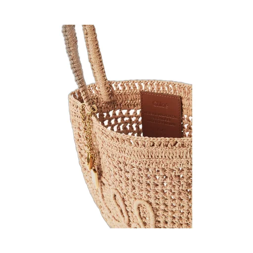 Small Summer Banana Raffia Tote Bag