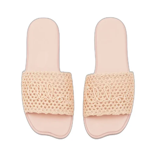 Flower Crocheted Slides
