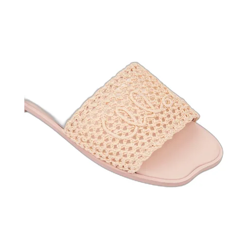 Flower Crocheted Slides