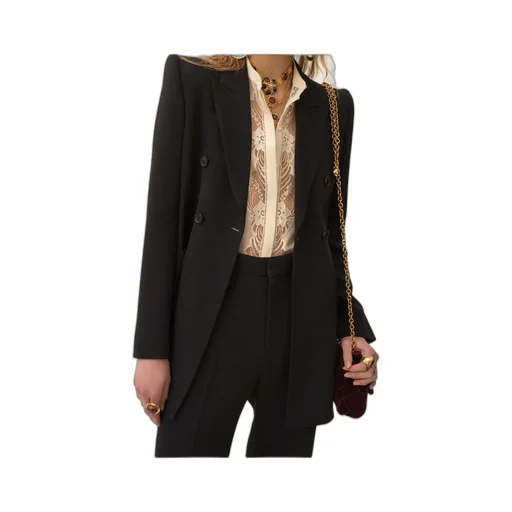 Double-Breasted Tailored Blazer