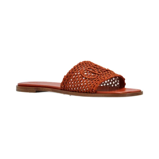 Flower Crocheted Slides