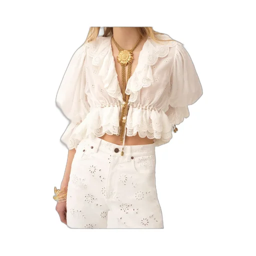 Ruffled Lace Top