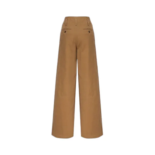 Front-Zipped Belt-Looped Trousers