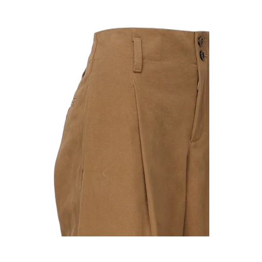 Front-Zipped Belt-Looped Trousers