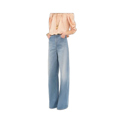 High-Waisted Wide-Leg Jeans