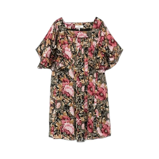 Allover Floral Printed Mini Dress