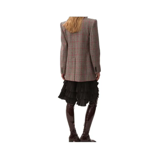 Checkered Button-Up Jacket