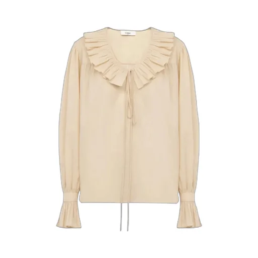 Long-Sleeved Top With Ruffled Design