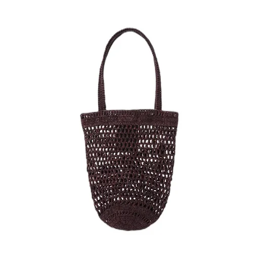 Small Summer Banana Raffia Tote Bag