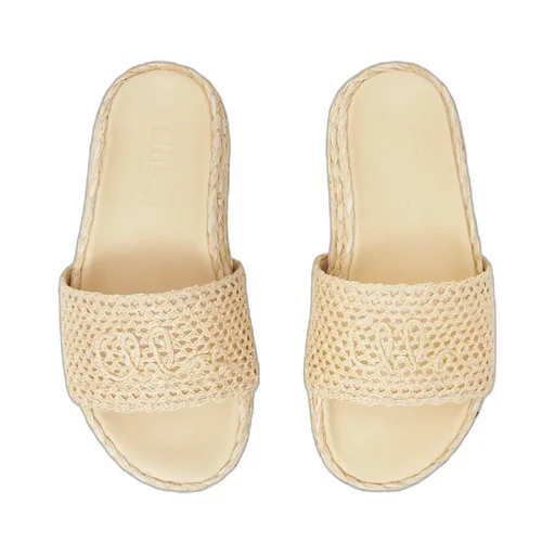 Isla Raffia-Effect Slides