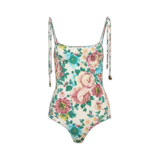 Allover Floral Printed One-Piece Swimsuit