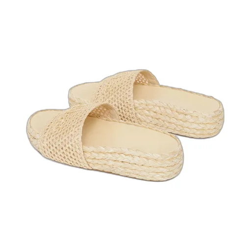 Isla Raffia-Effect Slides