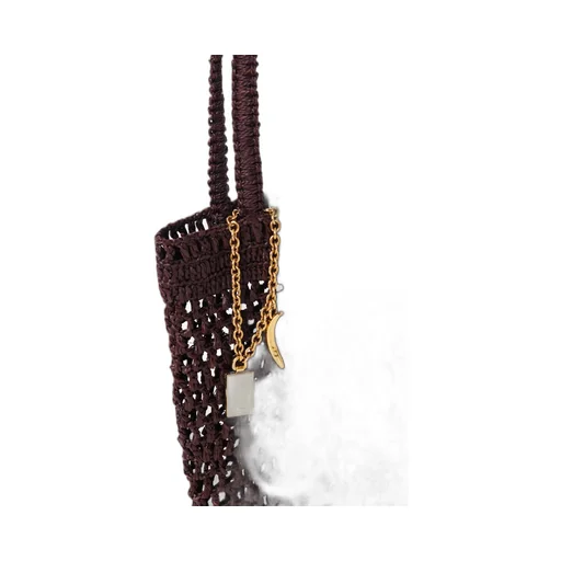 Small Summer Banana Raffia Tote Bag