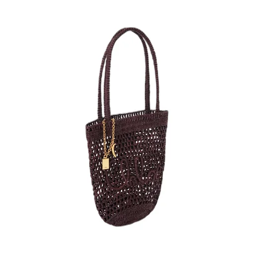Small Summer Banana Raffia Tote Bag