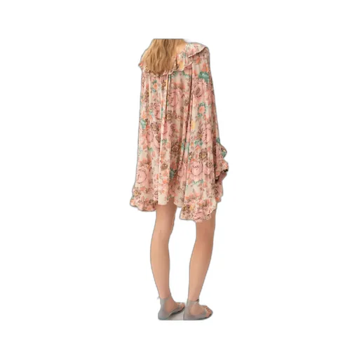 Square-Neck Ruffled Mini Dress