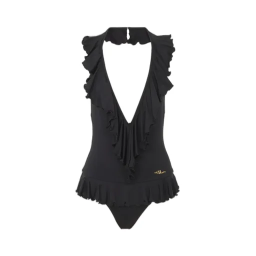 Ruffled V-Neck Swimsuit