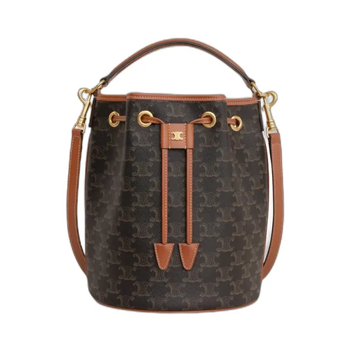 Clara Bag In Triomphe Canvas And Calfskin