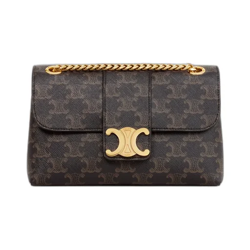 Teen Celine Victoire Bag In Triomphe Canvas
