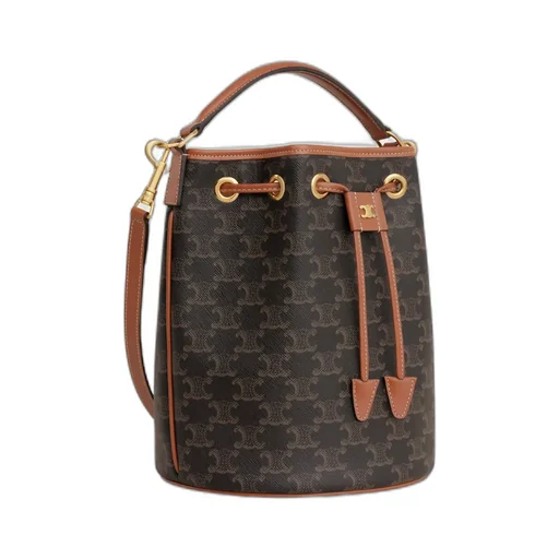 Clara Bag In Triomphe Canvas And Calfskin