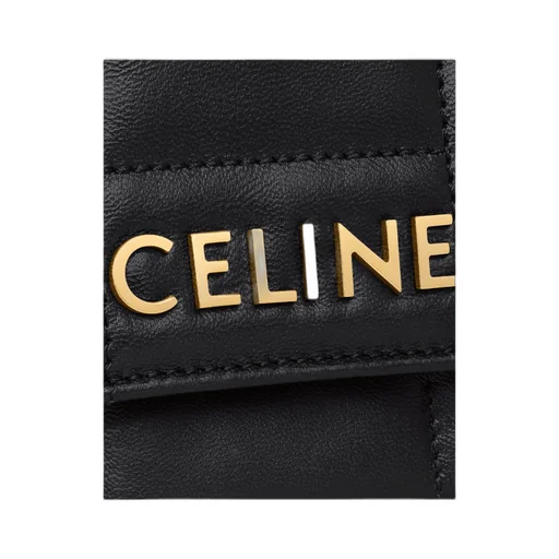 Mini Shoulder Chain Matelasse Monochrome Celine In Quilted Calfskin