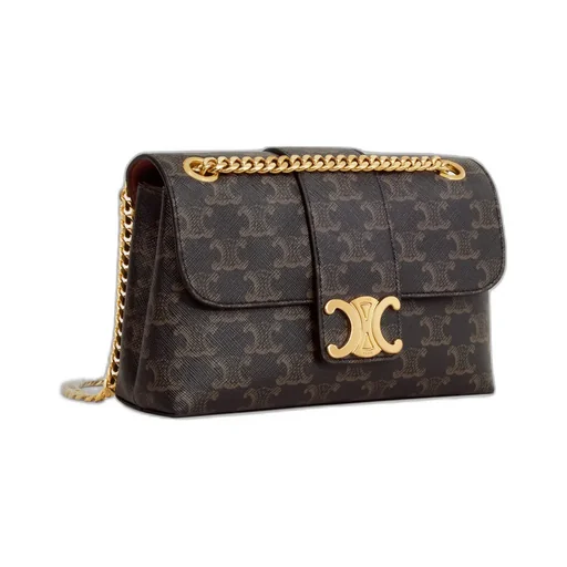 Teen Celine Victoire Bag In Triomphe Canvas