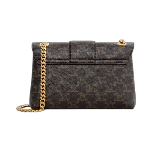 Teen Celine Victoire Bag In Triomphe Canvas