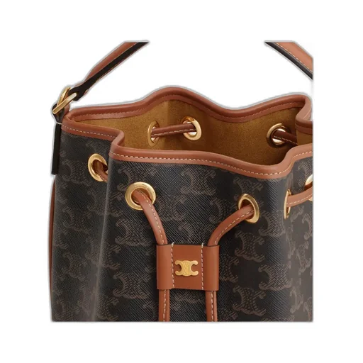 Clara Bag In Triomphe Canvas And Calfskin