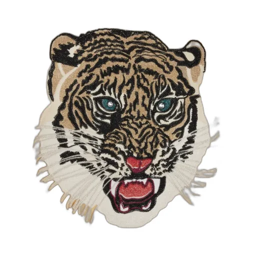 Embroidered Tiger Teddy Jacket In Satin-Finish Nylon
